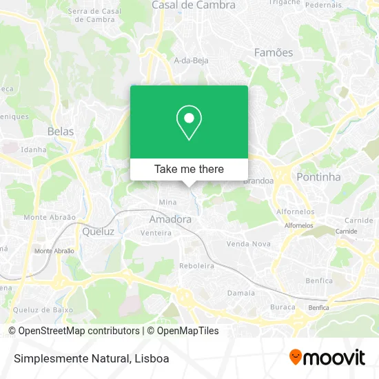 Simplesmente Natural mapa