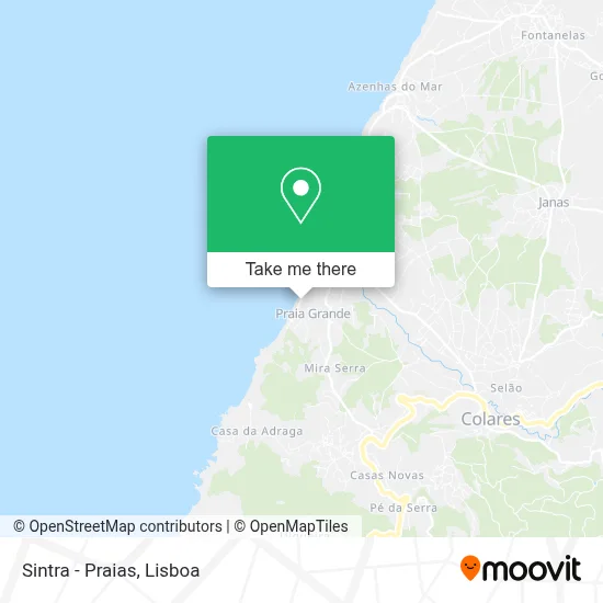 Sintra - Praias map