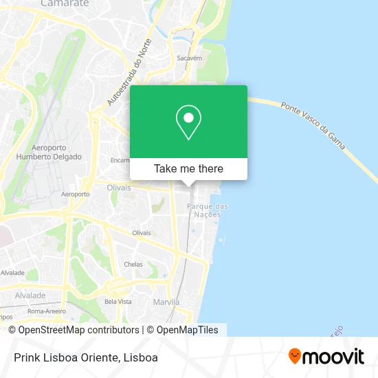Prink Lisboa Oriente map