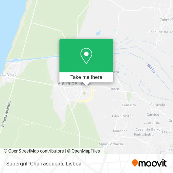 Supergrill Churrasqueira mapa