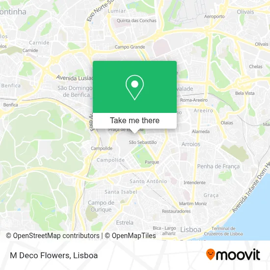 M Deco Flowers map