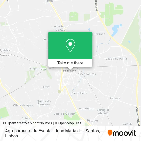 Agrupamento de Escolas Jose Maria dos Santos map