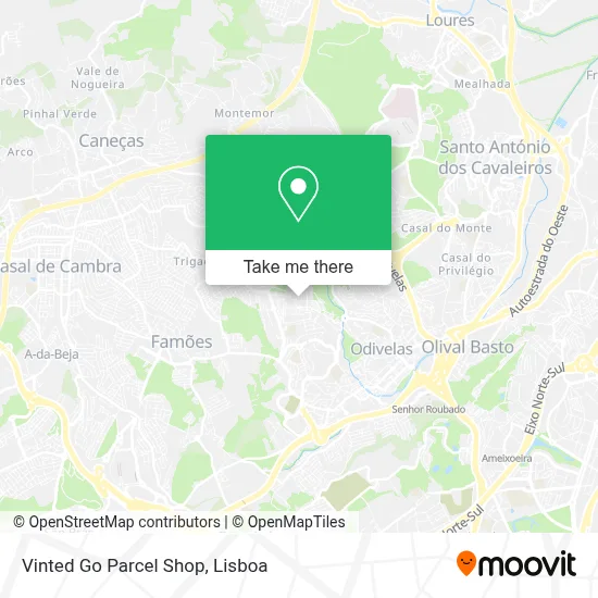 Vinted Go Parcel Shop mapa