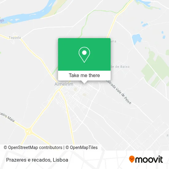 Prazeres e recados map