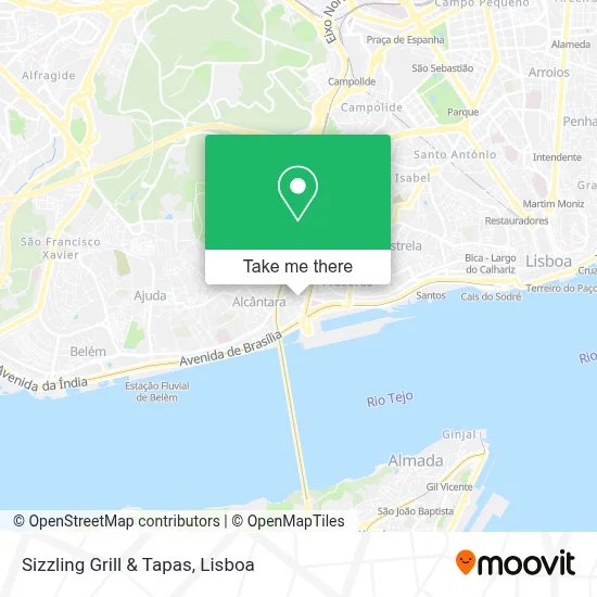 Sizzling Grill & Tapas map
