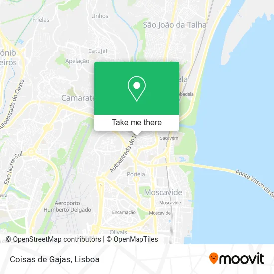 Coisas de Gajas map