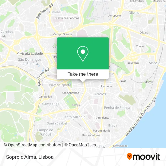 Sopro d'Alma map