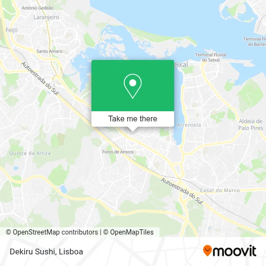 Dekiru Sushi map