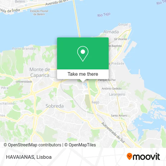 HAVAIANAS map