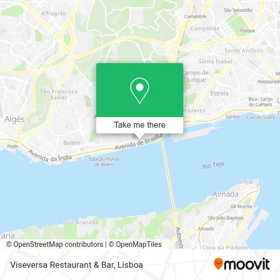 Viseversa Restaurant & Bar map