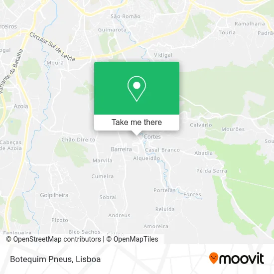 Botequim Pneus map
