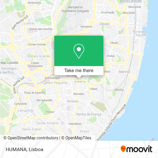 HUMANA map