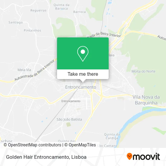 Golden Hair Entroncamento map