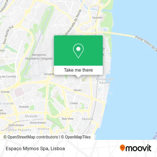 Espaço Mymos Spa map