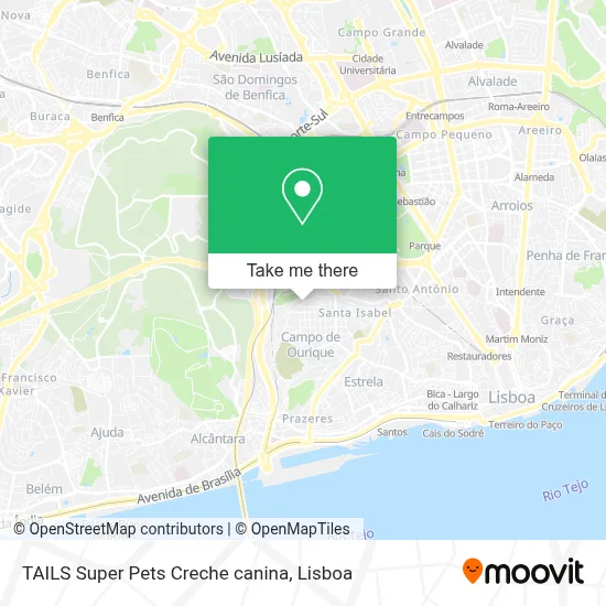 TAILS Super Pets Creche canina map