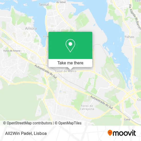 All2Win Padel map