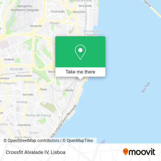Crossfit Alvalade IV map