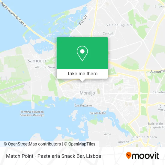 Match Point - Pastelaria Snack Bar map
