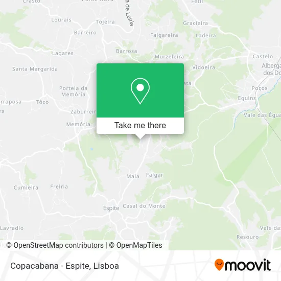 Copacabana - Espite map