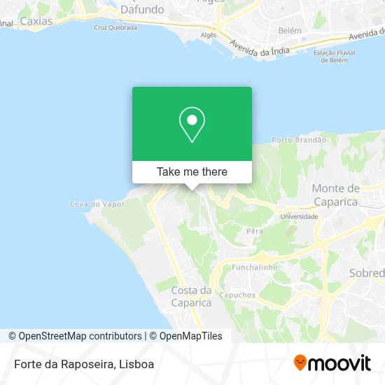 Forte da Raposeira map
