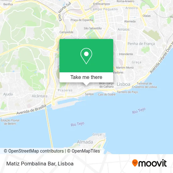 Matiz Pombalina Bar map