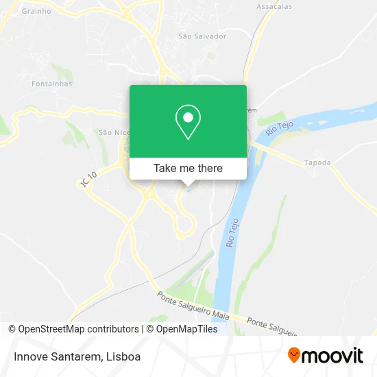 Innove Santarem map