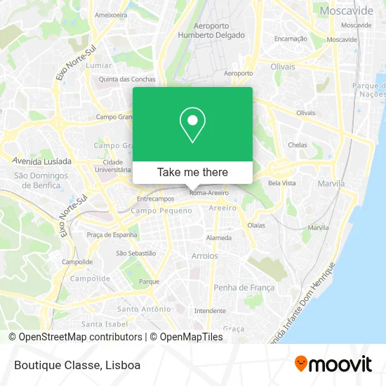 Boutique Classe map
