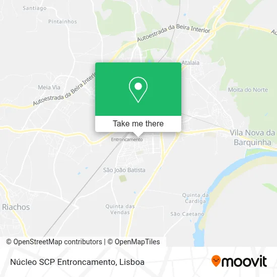 Núcleo SCP Entroncamento map