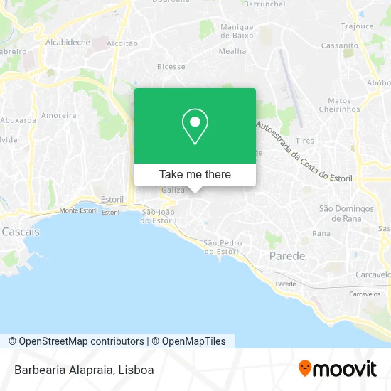 Barbearia Alapraia map