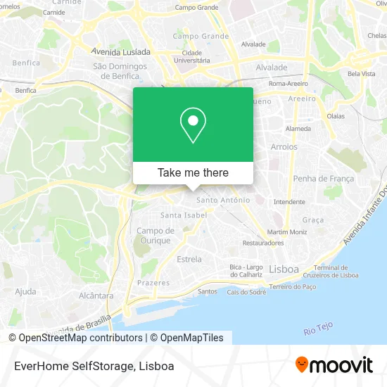 EverHome SelfStorage map