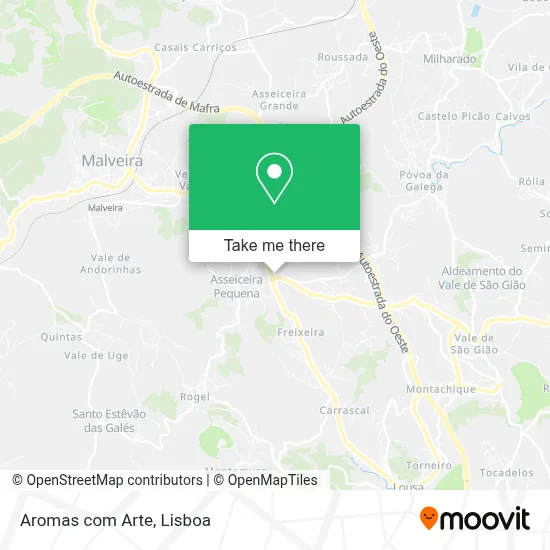 Aromas com Arte map