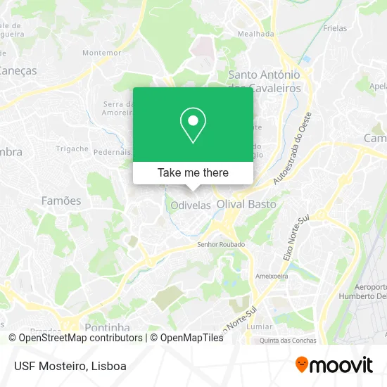 USF Mosteiro mapa