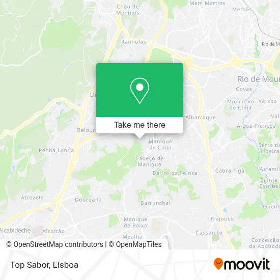 Top Sabor mapa