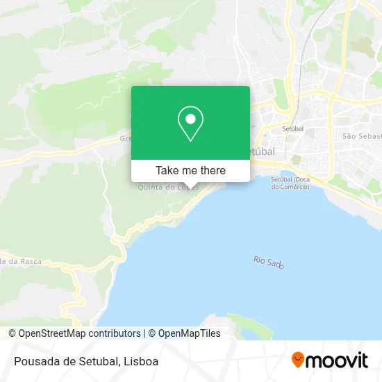 Pousada de Setubal mapa