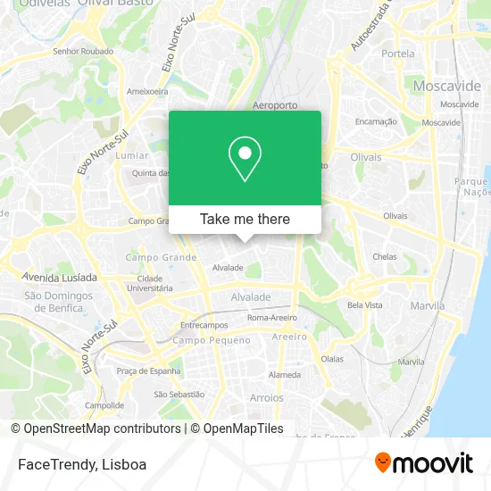 FaceTrendy mapa