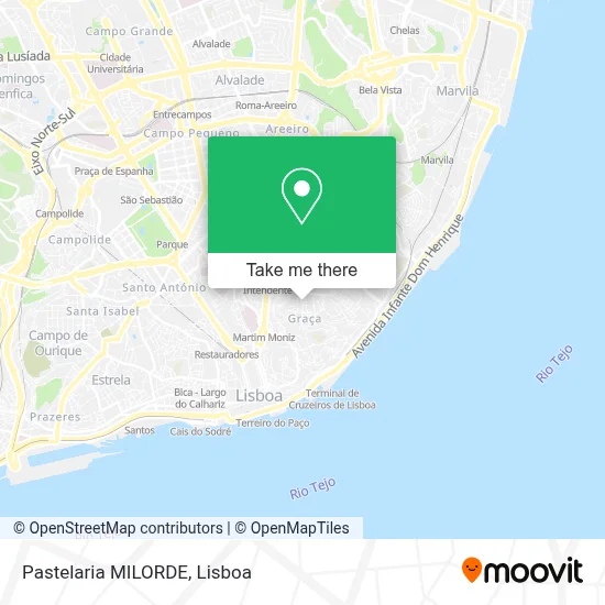 Pastelaria MILORDE map