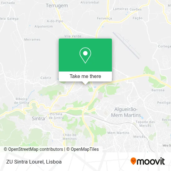 ZU Sintra Lourel map