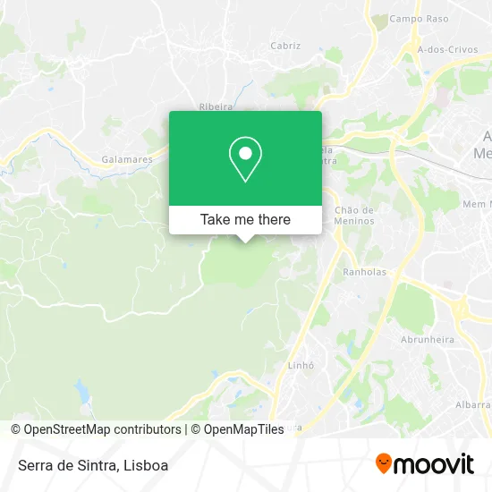 Serra de Sintra map