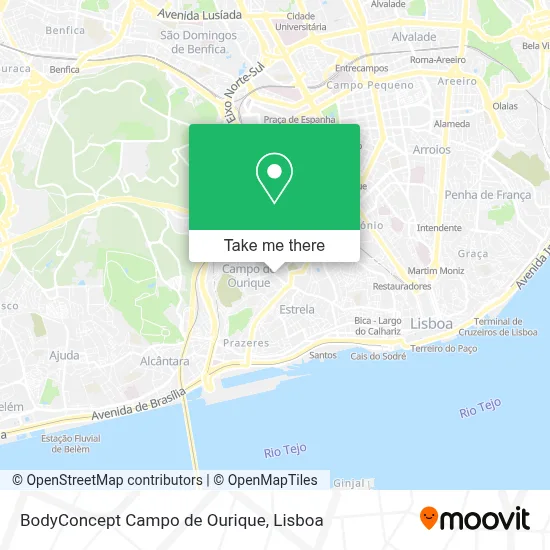 BodyConcept Campo de Ourique map