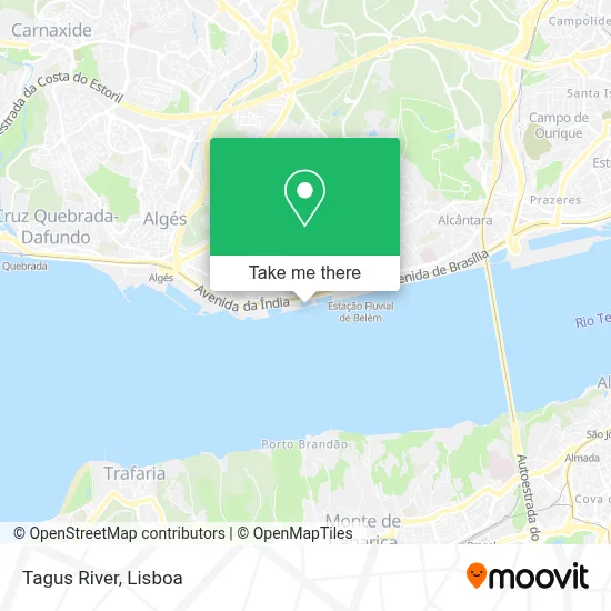 Tagus River map