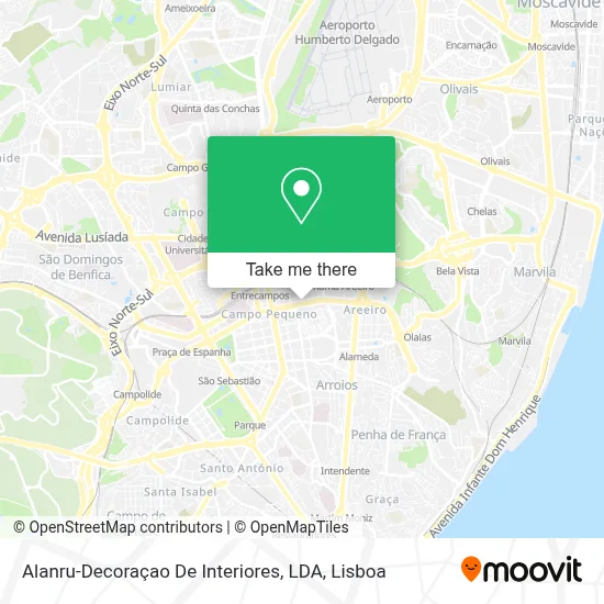 Alanru-Decoraçao De Interiores, LDA map