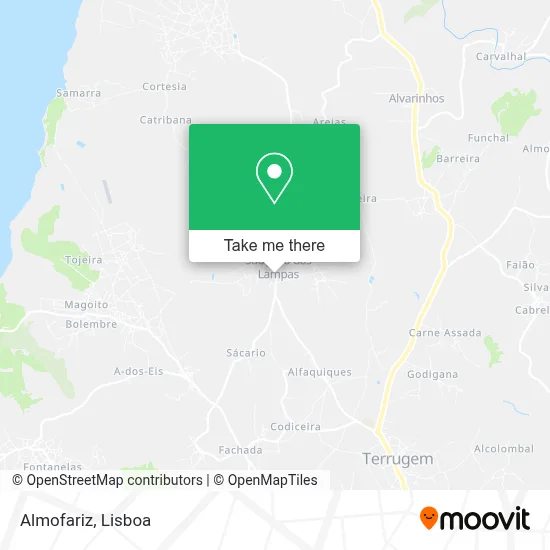 Almofariz map