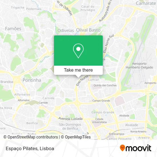 Espaço Pilates map