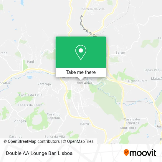Double AA Lounge Bar map