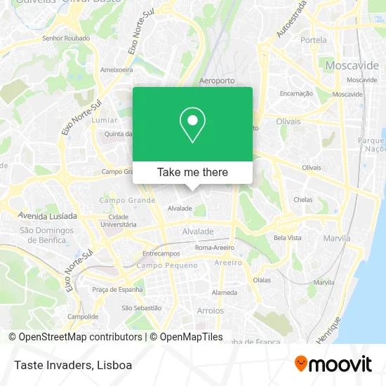 Taste Invaders mapa