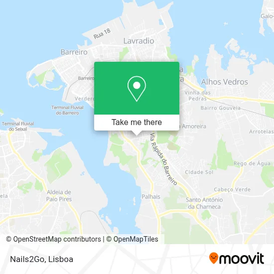Nails2Go mapa