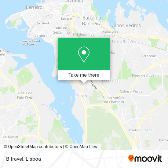 B travel map