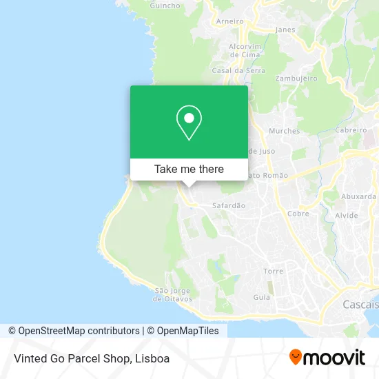 Vinted Go Parcel Shop mapa