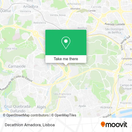 Decathlon Amadora map