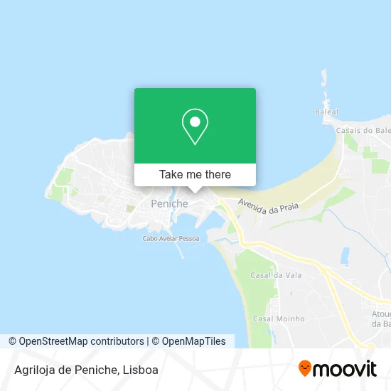Agriloja de Peniche map